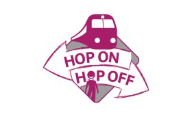 illustriertes Hop-On-Hop-Off Logo