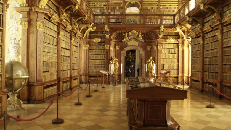 Library in Melk Abbey, &copy; Steve Haider