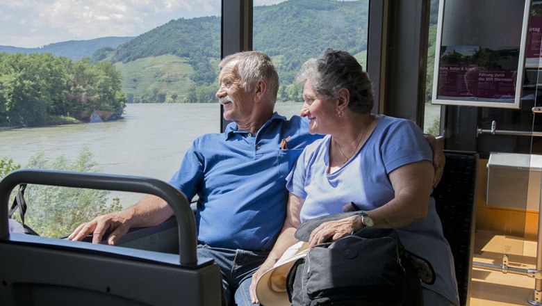 Traumhafte Ausblicke mit der Wachaubahn, © NB/Kolonovits